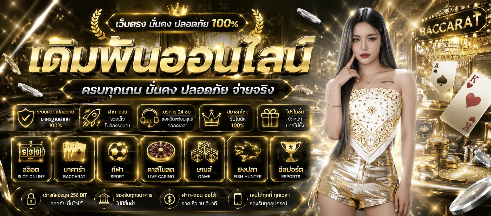 โต๊ะบาคาร่าสดและรูเล็ตในคาสิโนออนไลน์ KINGSTAR99